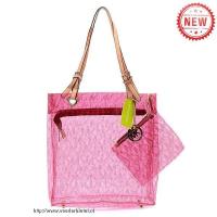 michael kors jet set plastic medium roze bakken Portemonnees z1my1134